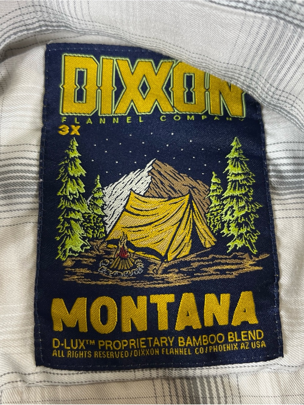 Dixxon Montana Short Sleeve Shirt Pearl Snap Gray Plaid Bamboo Men’s 3XL - Picture 6 of 15